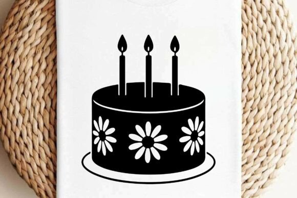 Download Daisy Birthday Cake SVG Clipart Vector - Premium Resources