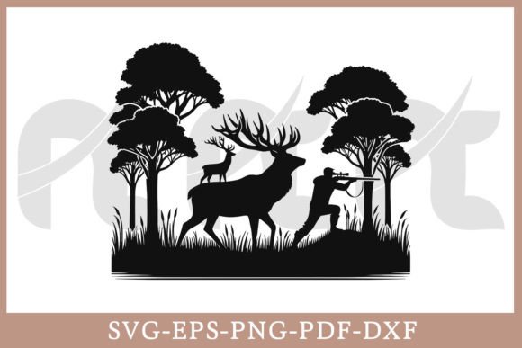 Download Deer Hunting SVG Vector Cut File - Vector cut file Collection